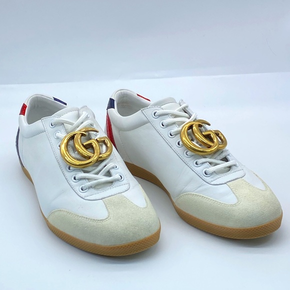 Gucci Other - Gucci Bambi GG White Leather Low-top Sneakers